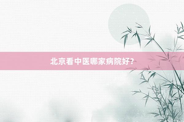 北京看中医哪家病院好？